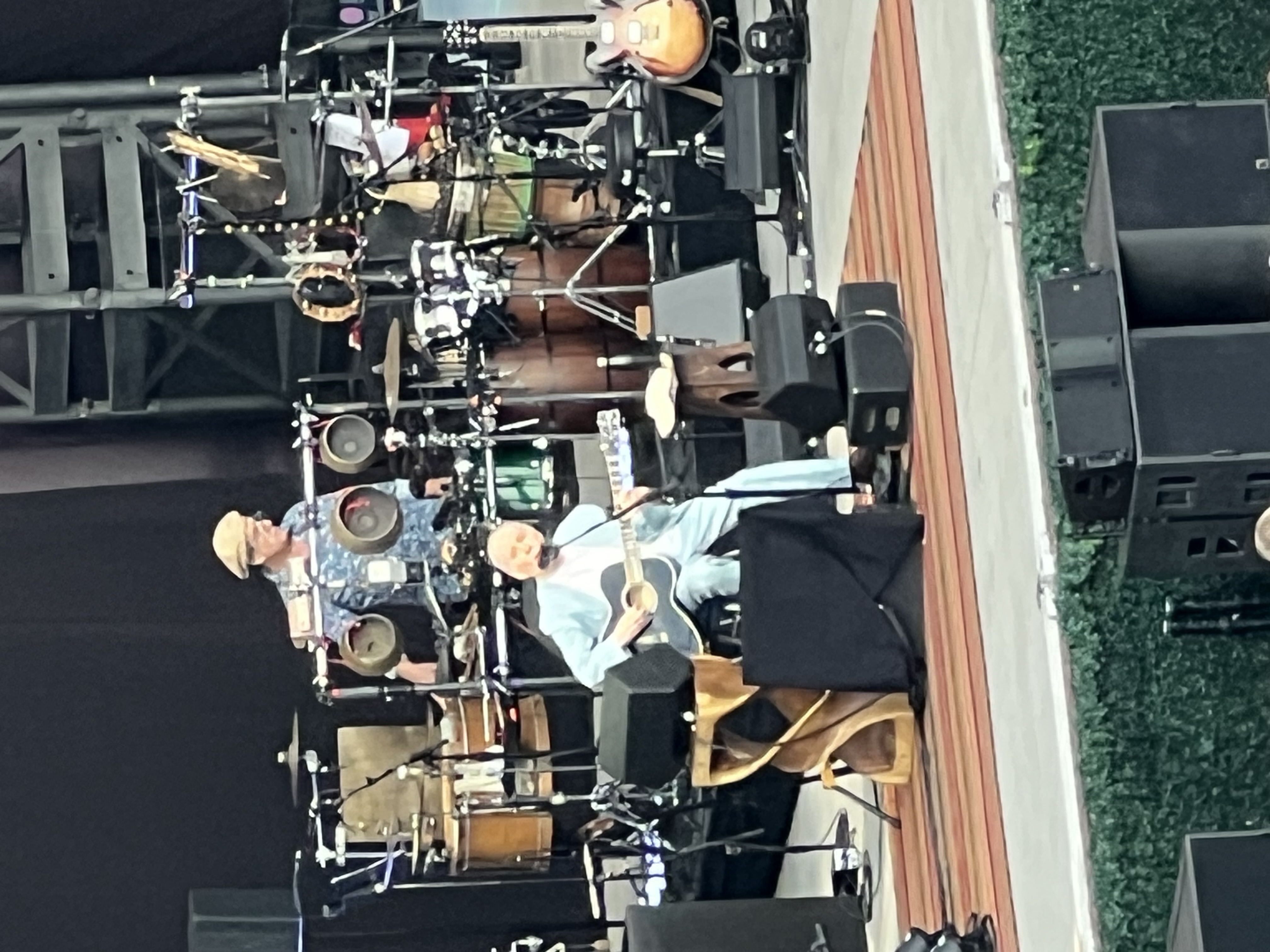 Paul Simon performs at Forest Hills
